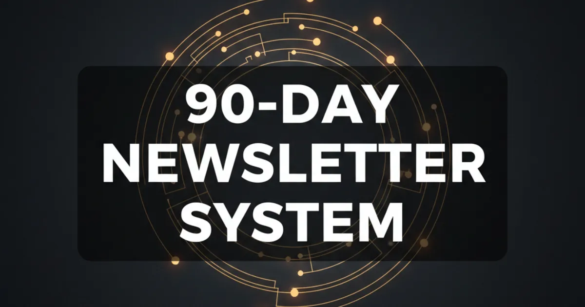 90-day newsletter operating system visual