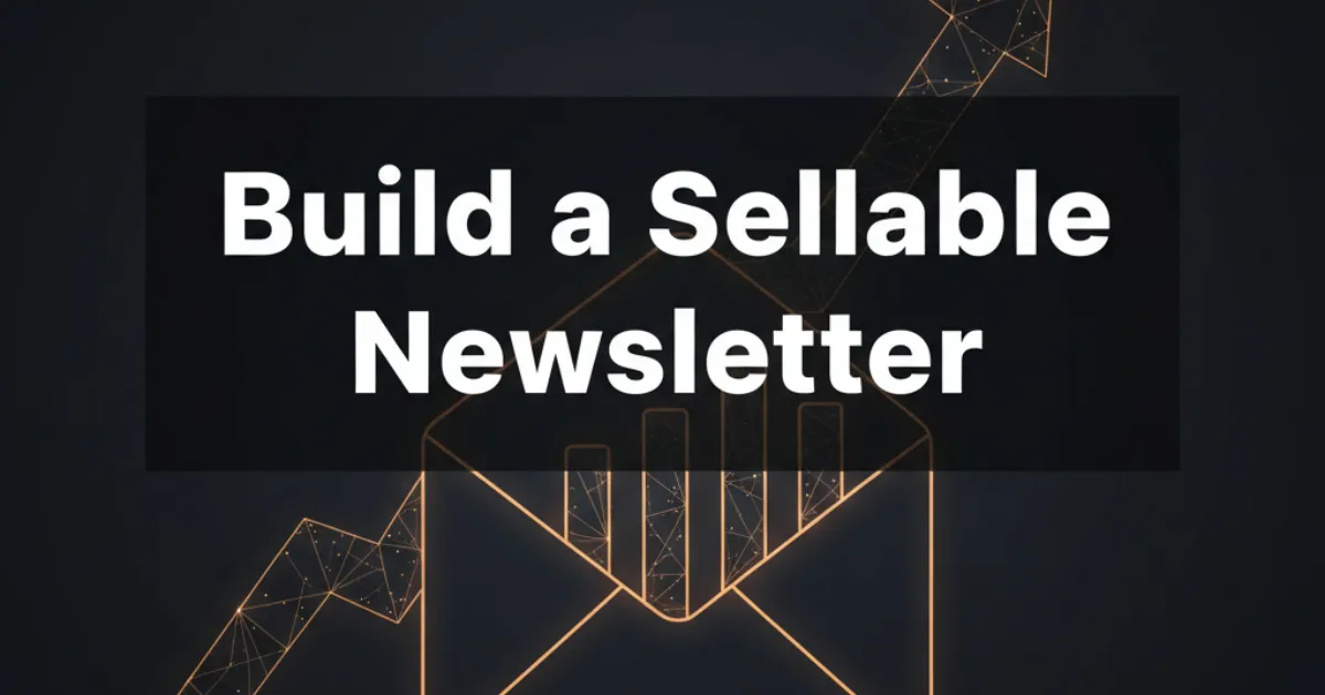 Sellable newsletter business framework visual
